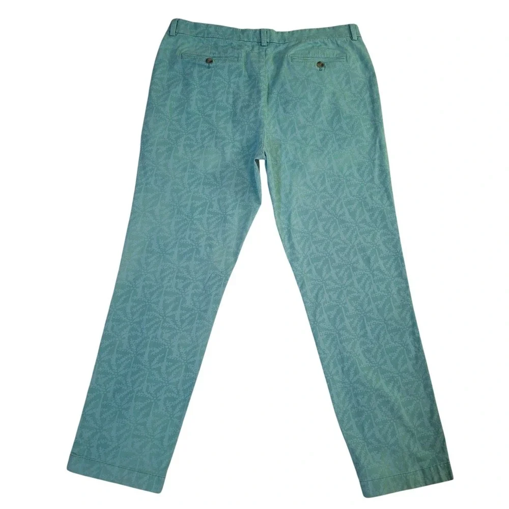 Vineyard‎ Vines Breaker Pant Mens 38x32* Seafoam Green Tropical Chino Trousers